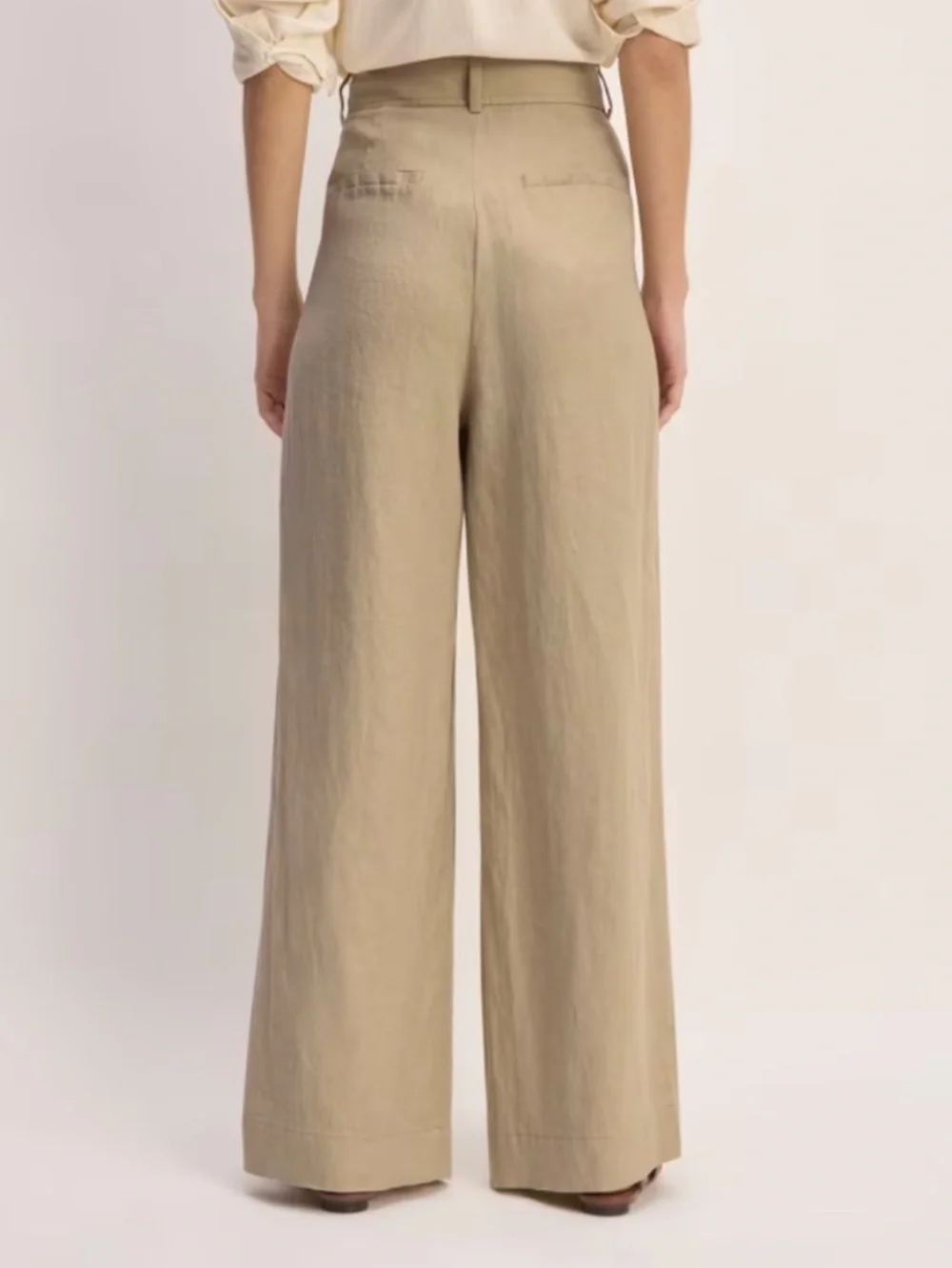 NWT Everlane Linen Way High Drape Pant Size 0